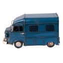 Clayre & Eef Dekorative Miniatur Bus 16x7x9 cm Blau Eisen