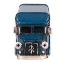 Clayre & Eef Miniatura decorativa Autobus 16x7x9 cm Blu Ferro