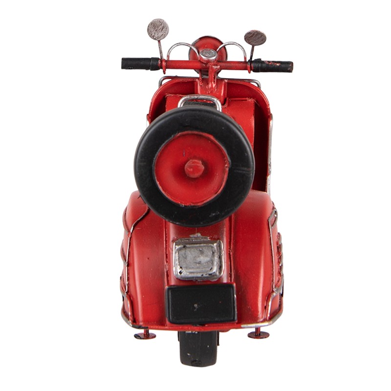 Clayre & Eef Miniatura decorativa Scooter 30x11x17 cm Rosso Ferro