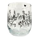 Clayre & Eef Waterglas  300 ml Glas Bloemen