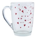 Clayre & Eef Tea Glass 300 ml Glass Hearts A lovely drink