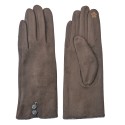 Juleeze Winter Gloves 8x24 cm Brown 100% Polyester