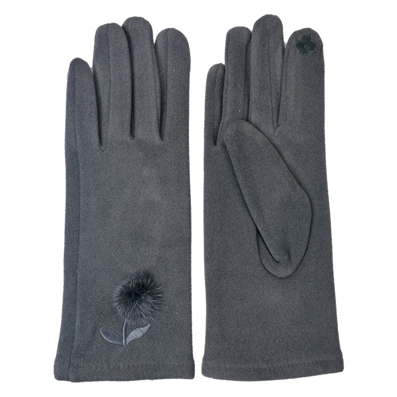 Juleeze Handschoenen Winter  8x24 cm Grijs Polyester