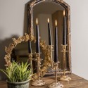 Clayre & Eef Candelabro 20 cm Color oro Ferro Rotondo