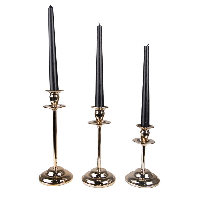 Clayre & Eef Candelabro 15 cm Color oro Ferro Rotondo