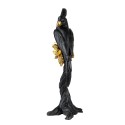 Clayre & Eef Figur Papagei 22 cm Schwarz Goldfarbig Polyresin