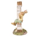 Clayre & Eef Figurine Rabbit 16 cm Brown Green Polyresin