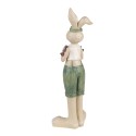 Clayre & Eef Figurine Lapin 11x10x33 cm Vert Polyrésine
