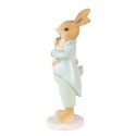 Clayre & Eef Figurine Rabbit 15 cm Green Brown Polyresin