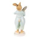 Clayre & Eef Figur Kaninchen 15 cm Grün Braun Polyresin