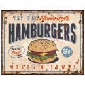 Clayre & Eef Textschild 25x20 cm Beige Eisen Hamburger