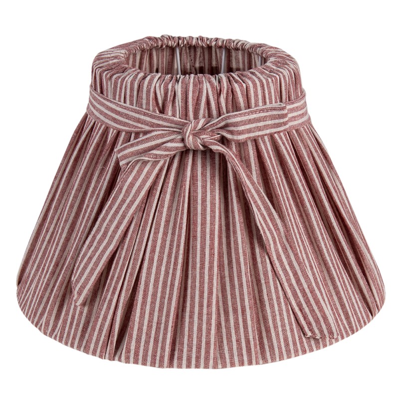 Clayre & Eef Lampshade Ø 33x21 cm Pink Textile on plastic