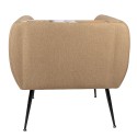 Clayre & Eef Armchair with Armrest 75x71x71 cm Yellow Green Wood Textile