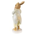 Clayre & Eef Figur Kaninchen 16 cm Grün Gelb Polyresin