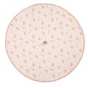 Clayre & Eef Torchon Ø 80 cm Beige Coton Rond Croissant et Café