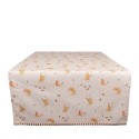 Clayre & Eef Tischläufer 50x140 cm Beige Baumwolle Croissant und Kaffee