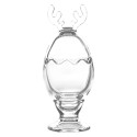 Clayre & Eef Glass Jar Ø 8x21 cm Transparent Glass Round