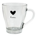Clayre & Eef Tea Glass 200 ml Glass Heart Love