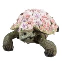 Clayre & Eef Decoration Turtle 34x21x14 cm Pink Polyresin Turtle
