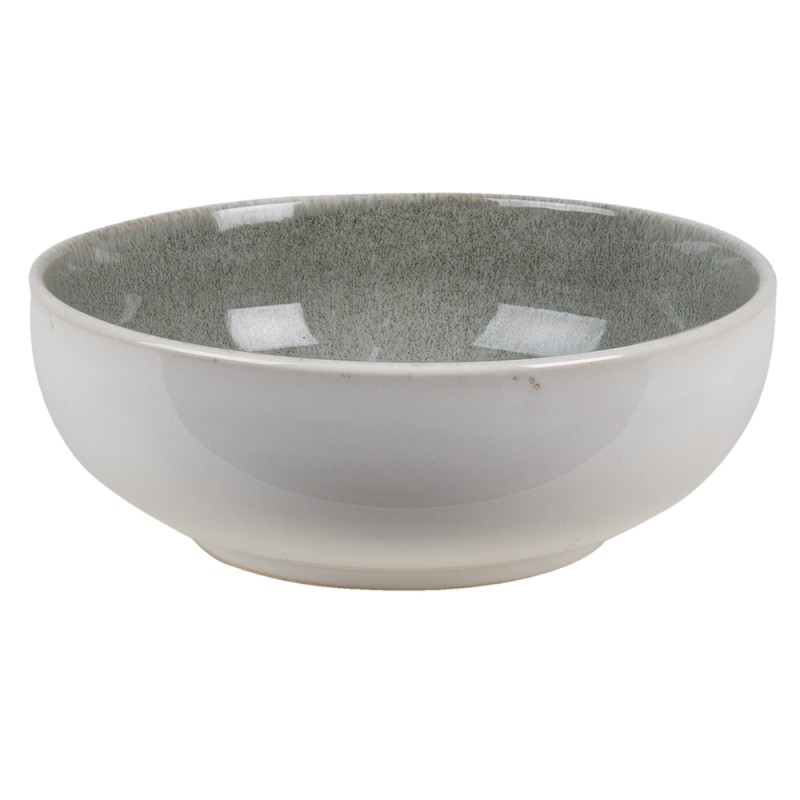 Clayre & Eef Soup Bowl 750 ml Green Ceramic Round