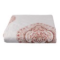 Clayre & Eef Bedspread 1-persoons White Pink Polyester Rectangle