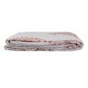 Clayre & Eef Copripiumini 1-persoons Bianco Rosa  Cotone Poliestere Rettangolo