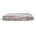 Clayre & Eef Bedsprei  1-persoons Wit Roze Polyester Rechthoek