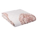 Clayre & Eef Bedspread 2-persoons White Red Polyester Rectangle