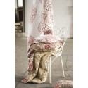 Clayre & Eef Bedsprei  2-persoons Wit Rood Katoen Polyester Rechthoek