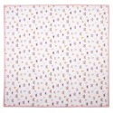Clayre & Eef Tablecloth 150x150 cm Beige Pink Cotton Square Butterflies
