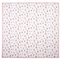 Clayre & Eef Nappe 150x150 cm Beige Rose Coton Carré Papillons