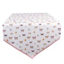 Clayre & Eef Table Runner 50x160 cm Beige Pink Cotton Butterflies