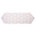 Clayre & Eef Table Runner 50x160 cm Beige Pink Cotton Butterflies