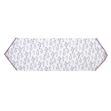 Clayre & Eef Tafelloper  50x160 cm Wit Blauw Katoen Vissen