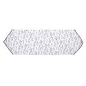 Clayre & Eef Chemin de table 50x160 cm Blanc Bleu Coton Poissons