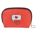 Juleeze Trousse de toilette pour femmes 19x5x12 cm Rouge Polyester Rectangle