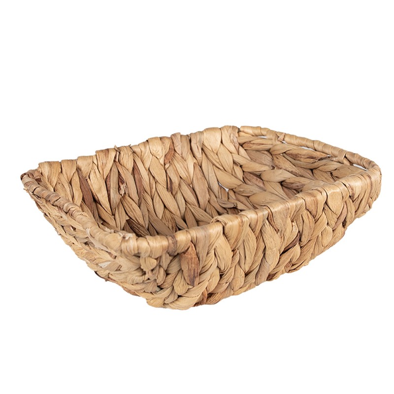 Clayre & Eef Storage Basket 23x19x8 cm Brown Rattan