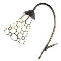 LumiLamp Table Lamp Tiffany 48 cm Brown White Glass