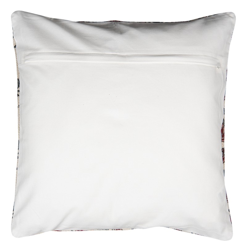 Clayre & Eef Cushion Cover 50x50 cm Red Cotton Square