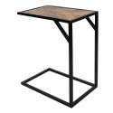 Clayre & Eef Side Table 55x36x65 cm Brown Black Wood Iron Rectangle
