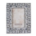 Clayre & Eef Photo Frame 10x15 cm Grey White Plastic Glass Rectangle