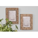 Clayre & Eef Photo Frame 10x15 cm Brown Plastic Glass Rectangle