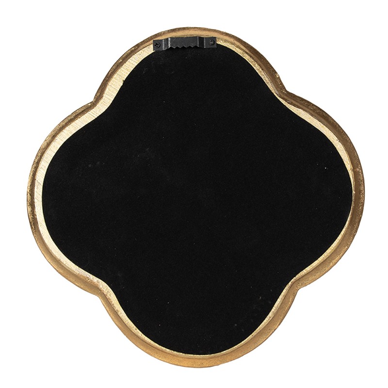 kleurstof een kopje Nachtvlek Clayre & Eef Spiegel 20 cm Goudkleurig