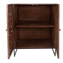 Clayre & Eef Wall Cabinet 90x45x115 cm Brown Wood Rectangle Flowers