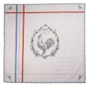 Clayre & Eef Tablecloth 100x100 cm Beige Cotton Square Rooster