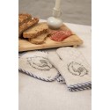 Clayre & Eef Placemats Set van 6  48x33 cm Beige Katoen Haan