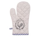 Clayre & Eef Oven Mitt 18x30 cm Beige Cotton Rooster