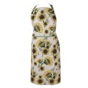 Clayre & Eef Kitchen Apron 70x85 cm Beige Yellow Cotton Sunflowers