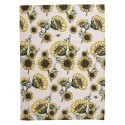 Clayre & Eef Asciugamani da cucina 50x70 cm Beige Giallo Cotone Girasole