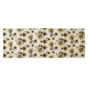 Clayre & Eef Table Runner 50x140 cm Beige Yellow Cotton Sunflowers